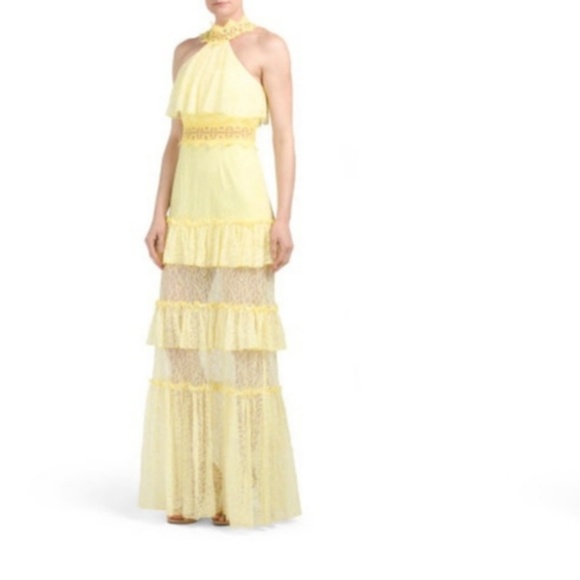 NWT Jay Godfrey Tiered Ruffle Gown - Picture 1 of 2